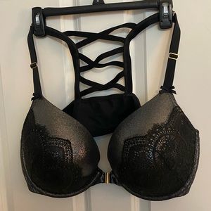 Cacique / Lane Bryant front closure bra 46D